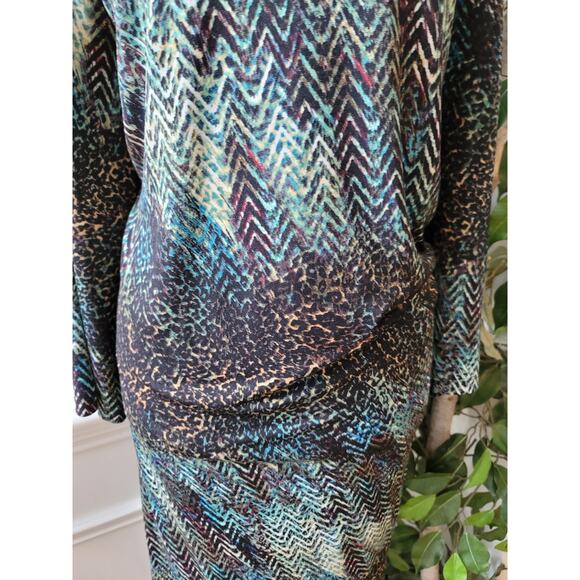 Cato Woman Dress Plus Size 24W Multicolor Abstract Pattern Stretch Casual - Picture 4 of 12
